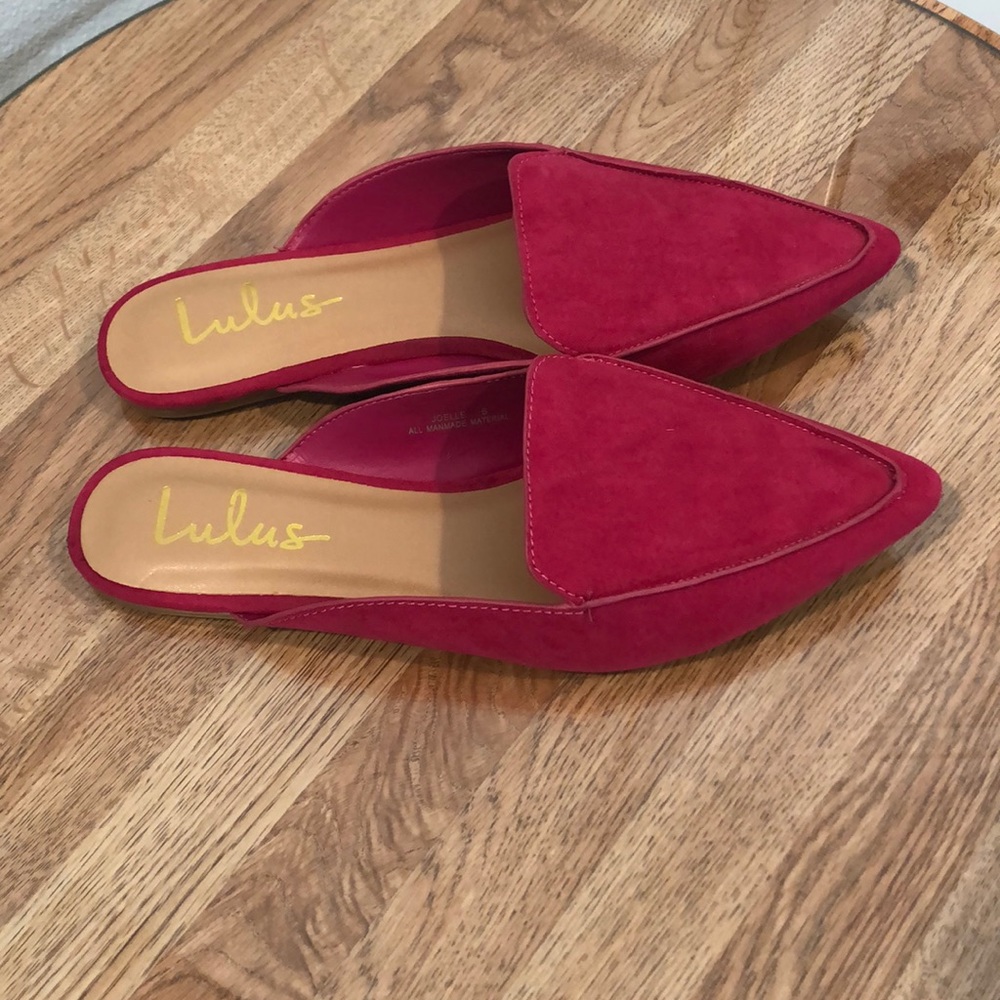 Lulu’s Hot Pink Mules NWOB
